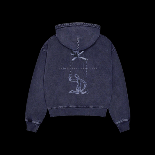 Cut Ties Blue Hoodie